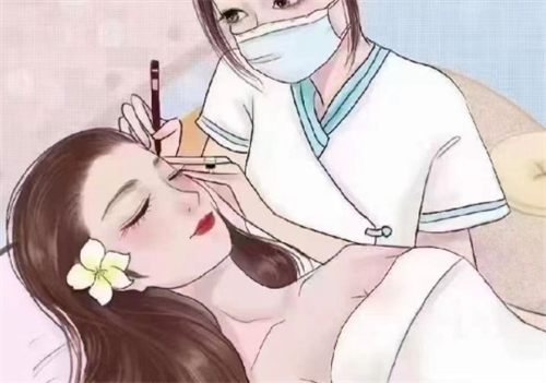 纹眉操作中