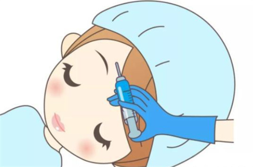 面部注射卡通 面部注射卡通